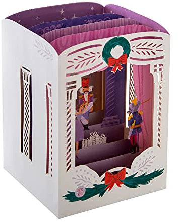 Hallmark Paper Wonder Weihnachtskarte, 3D-Pop-Up-Musiknacker, mit Musik