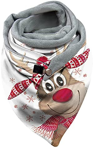 Sunnyuk Damen Winterschal, Geschenk für Schal Kuscheliger Weicher Großer Schal Tücher mit Quasten Frauen Deckenschal Halstuch Scarf Poncho Cape für Herbst und Winter Warmer Schal aus Baumwollmischung