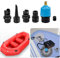 Air Valve Converter Sup Pump Valve Adapter, Paddle Board Pump, Inflatable Pump Adaptors, Paddleboard Accessories,Universal Air Pump Adapters for Inflatable Boat，Stand Up Paddle Board（blue）
