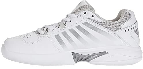 K-Swiss Damen Carpet - Tennisschuh Receiver V Carpet Weiß/Blau/Silber