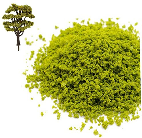 Haowul Gras Spring Wiese Landschaft Modellierung Grüner Pflanze Tufted Baumpulver Miniatur DIY Ho Zuggebäude Szene Herstellung Materialien