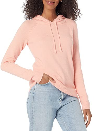 Amazon Essentials Maglione Pullover con Cappuccio Morbido Al Tatto Donna, Pesca, XS