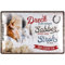 Nostalgic-Art Retro Blechschild, 20 x 30 cm, Dreck, Sabber, Stroh – Pferde – Geschenk-Idee für Pferde-Besitzer, aus Metall, Vintage Design mit Spruch, Blechschilder Sprüche