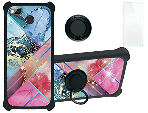 Aroepurt Hülle Für Fairphone 3 hülle Kompatibel mit Fairphone 3 Hülle Case Handyhülle Schutzhülle Cover [Mit 9H Härte HD Schutzfolie] PC + Silikon Ständer IMDH-WSS