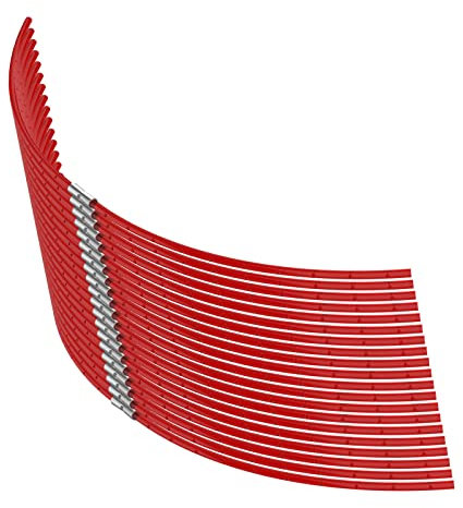 F016800181 Extra starke Trimmerschnur, Rasentrimmer-Spulen-Set, passend für Bo-sch ART 26 Combitrim Rasentrimmer, 31 cm x 3,5 mm, extra starke Trimmerschnur (weinrot) (20)