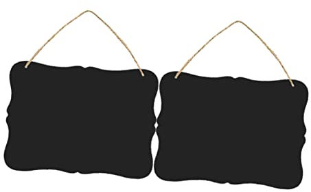 Didiseaon 2 Pièces Signe De Bienvenue Enseigne Tableau Double Face Tableau Daffichage De Panneau Mural Signe De Noir Babillard Électronique Mariage En Bois Miniature Marque