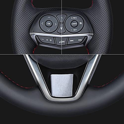 Schwarzer Leder-Wildleder-Lenkradbezug, für Mercedes Benz A-Klasse W177 B-Klasse W247 C-Klasse W205 CLS-Klasse