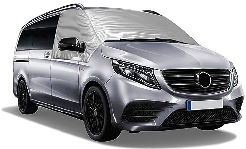 Auto Windschutzscheiben Abdeckung Ersatz für Mercedes-Benz VITO III W447 2014-2022, Frontscheiben Sonnenschutz, 100% Verdunkelnd, Blockiert UV Strahlen, Wetterfeste Frontscheibe Wrap Cover