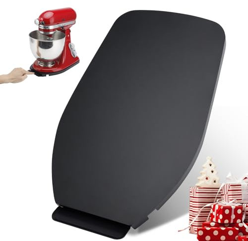 Vassoio scorrevole per mixer KitchenAid da 4,5-5 litri, vassoio scorrevole per elettrodomestici da cucina con ruote scorrevoli, vassoio in metallo nero, facile da spostare per elettrodomestici da