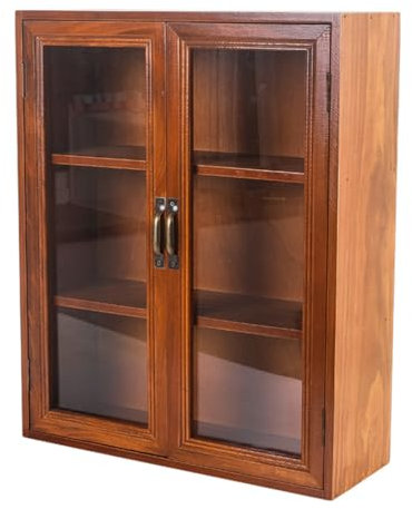 Beaupretty Kosmetik-aufbewahrungsbehälter Im Retro-Stil Aufbewahrungsschrank Schreibtischschrank Für Zuhause