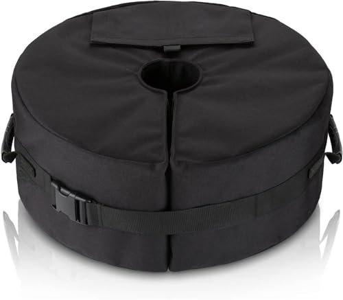 MARMODAY Bolsa de pesas para base de sombrilla, resistente base de arena de hasta 88 libras, apertura lateral, base de sombrilla resistente, soporte para sombrilla al aire libre, soporte de pesas de