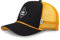 Djinns Trucker Cap HFT Rubber RIPSTRING Black Schwarz Gelb, Size:OneSize