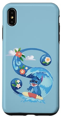 iPhone XS Max Disney Alphabet Monogram Lilo & Stitch Letter S for Stitch Case