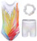 FEOYA Gymnastikanzug Kinder Mädchen Langarm/Ärmellos Turnanzug Trikotanzug Tanz Kleidung Gymnastik Training Dancewear Gymnastik Turnbody 110-120