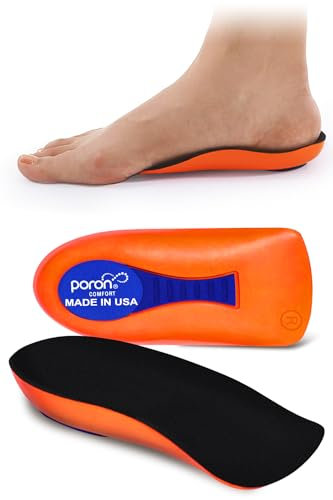 Plantarfasziitis Arch-Unterstützung Schuheinlagen Fersenschmerzlinderung Orthopädische Fersenkissen für Schuhe, Absatzschalen, Stoßdämpfendem (Orange, EU 35-40)
