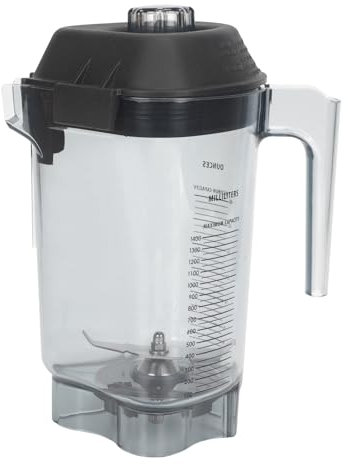 48oz Advance Container Replacement Pitcher Compatible with Vitamix The Quiet One VM0145, BarBoss, Drink Machine Advance and Touch & Go Commercial Blender Jar Cup Parts