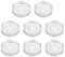 sourcing map 8pcs Rubber Furniture Caster Cups Round Chair Leg Floor Protectors Non-Slip Furniture Pads Grips Stoppers for Hardwood Floors, Transparent (Fit 1.4-2.2 Inch Chair Leg)