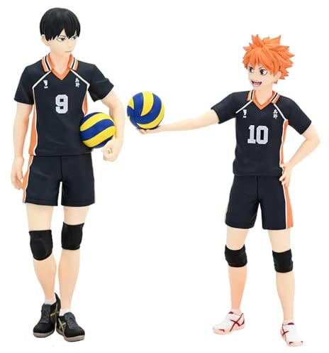 Anjinguang Haikyuu Actionfigur Shoyo Hinata/Tobio Kageyama 18 cm Sammlerstück Desktop Dekoration Kuchen Topper Geschenke