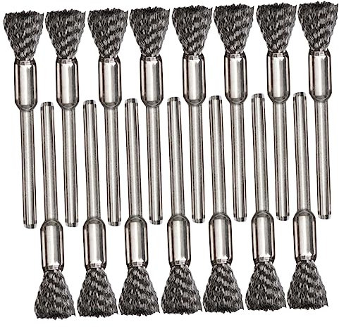 BESPORTBLE 12 Piezas Herramienta De Barbacoa Aire Libre Cepillo para Barbacoa Parrilla Limpiador Herramientas para Asar Cepillo Pequeño Cepillo De Limpieza De Barbacoa Silver