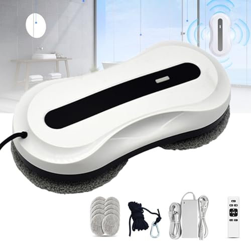 Hydravex Window Cleaning Robot, Automatic Electric Window Cleaner with Dual Cross Water Spray, Anti-Fall Detection, APP& Remote Control for Surfaces Large Mirror Tiled Wall