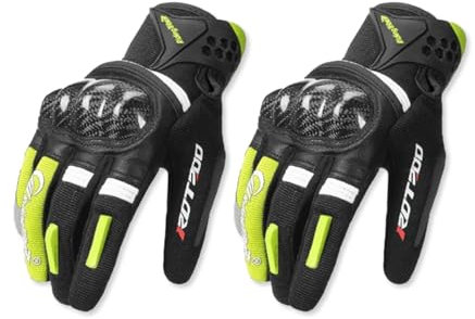 OLYSPM Guantes Moto con Pantalla Táctil, Transpirables y Alta Resistencia para Motocross, BMX, Escalada - Control Fácil