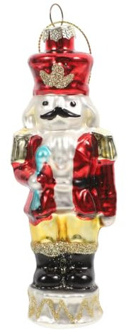 PRETYZOOM Nussknacker-Soldat Glasornament Einzigartige Weihnachtsbaumdekoration Künstlerische Kugeln Für Weihnachtsbaumschmuck