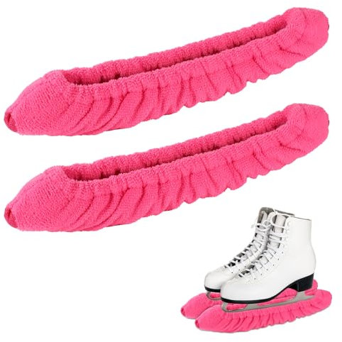 lasuroa Schlittschuh Kufenschoner, Schlittschuhschoner Schlittschuhschoner Eiskunstlauf Schlittschuhe Kufenschutz für Hockey-Schlittschuhe Kunstlauf Schlittschuh(Dunkelrosa, Groß)
