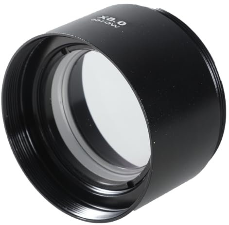 Barlow Glass Lens for Trinocular Stereo Microscope 0.5/0.7 Microscope Camera Lens Barlow Objective Lens