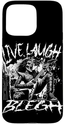 Live Laugh Blegh Metalcore Deathcore Heavy Metal Metalhead Hülle für iPhone 15 Pro Max