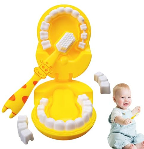 Zahnbürsten Spielzeug Unterrichten | Game Shusing Game Kids | Zahnbürsten Spielzeug Für Baby | Süße Giraffe Bürstenspielzeug | Ruo-Spiel