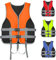 ZF YLYH Rettungsweste für Boote Sommer Wassersport Schwimmwesten: Wassersport Schwimmweste Auftriebsweste 20-120kg Schwimmhilfe für Kajak Angeln Surfen Segeln(Orange,XL)