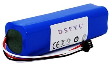 Batterie Li-ion rechargeable pour aspirateur, compatible avec robot (9800 mAh)