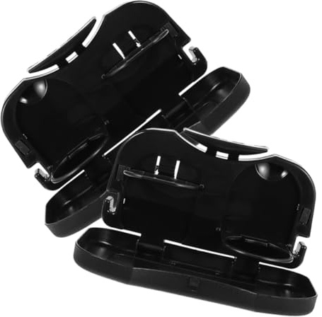 HOODANCOS 2pcs Black Car Folding Table Backseat Tray Desk Multipurpose Car Dining Tray Food and Drink Holder for Travel and In-car Storage