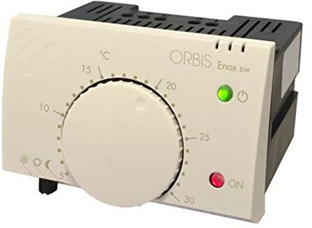 Orbis ENOX Termostato elettronico da incasso, Alim. 230 V AC