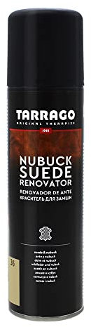 Tarrago Nubuck Suede Renovator 250 ml | Spray Impermeabilizante | Renovador para Zapatos, Bolsos, Textil, Ante y Nubuck | Waterproof - Agua y Lluvia (36) Marfil)