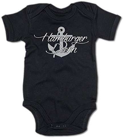 G-graphics Hamburger Deern Baby-Body 250.0106 (0-3 Monate, schwarz)