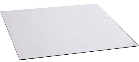 FIREFIX 1950/5 Glasbodenplatte (Hitzeschutz Ofen), Quadrat-Bodenplatte (1.200 x 1.200 mm), 8 mm starkes Klarglas (Sicherheitsglas ESG) mit Facettenschliff (20 mm, umlaufend)