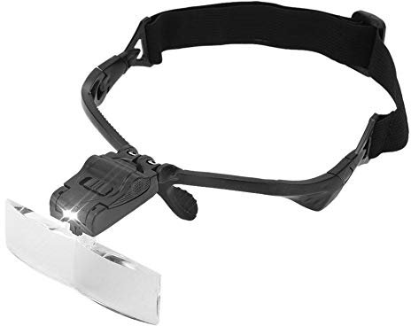Magnifying Glass Type Glasses Headband with 5 Lenses Magnifying Lamp for Closer Work Eyelash Extension Use Tattoo