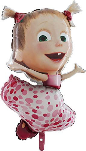 Toyland® 40 Masha & The Bear - Tanzen Masha Pink Folienballon - Geburtstagsfeier Dekoration