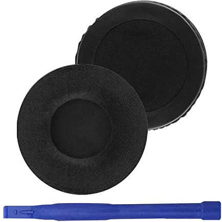 Replacement Ear Pads Velvet Ear Cushion Earpads Compatible with Technics RP-DH1200 DJ, Sony MDR-V700, Z700, V700DJ, ATH-T2, ATH-PRO700 Headphones (Black/Flannel)