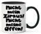 Farbwuselei Tasse Nicht mein Zirkus, nicht meine Affen! Witzig Lustig Schwarz - beidseitig Bedruckt - Geschenk Idee Kaffeetassen, Tassenfarbe: Weiß/Schwarz