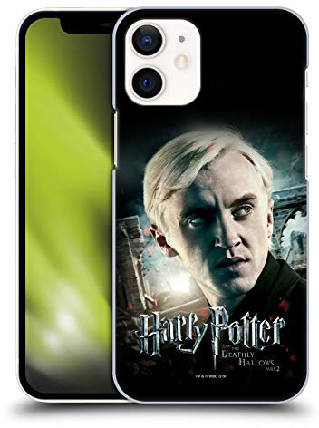 Head Case Designs Officially Licensed Harry Potter Draco Malfoy Deathly Hallows VIII Hard Back Case Compatible With Apple iPhone 12 Mini