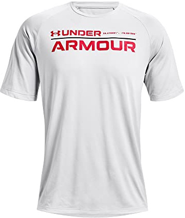Under Armour Tech 2.0 Wordmark Short Sleeve Top Men's, XS, Gray