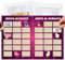 Giochi Alcolici Addio al Nubilato - Calendario da Tavola Gratta e Vinci - Gadget Amiche della Sposa - Kit Scherzi Accessori Team Bride to Be - per Bere, Grattabile