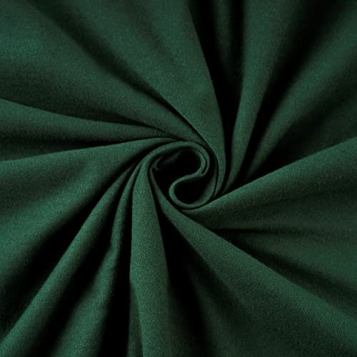 VelvetHome Spannbettlaken 90x200cm 100% gekämmte Baumwolle Made in EU Jersey Bettlaken 90x200 bis 25 cm Matratzenhöhe Spannbetttuch 90x200 Premium Qualität Schönen Farben Dunkelgrün 90 x 200