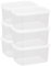 Cetomo 10L*6 Boîte Conservation Alimentaire, Conteneur Alimentaire, Boîte de Rangement, Récipient de Congélateur avec Couvercle, Sécuritaire au Micro-ondes, Sans BPA, Plastique, Clair, 10L-Lot de 6