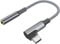 leizhan USB C to 3.5mm Headphone Adapter, USB C Male to 3.5mm Female Adapter 90 Degree - Gray