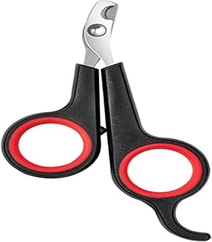 DERDOUT Pet Nail Clipper,Professional Claw Trimmer,Kitten Nail Clipper for Cat, Small Breed Dog, Rabbit and Small Animal(Stainless Steel), Black