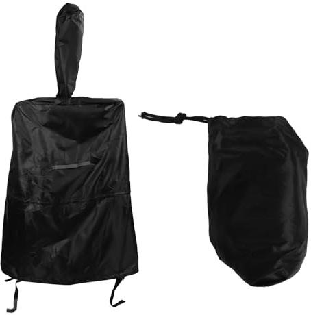 Pizza Oven Cover, Waterproof Outdoor Pizza Oven Cover, Simple Black Design, Large Size, Versatile for Camping