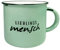 Kaffeebecher Lieblingsmensch Kaffee-Tasse Porzellan Kaffee Becher Tasse Teetasse für Geburtstag, zu Ostern oder zu Weihnachten 450ml